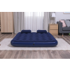 Dmuchany Materac do spania Queen 2-osobowy flokowany BESTWAY 203x152x22cm + Pompka + 2 Poduszki